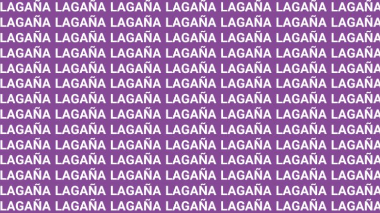 Sólo la mente de un maestro puede encontrar la palabra 'Lasaña' en menos de 10 segundos