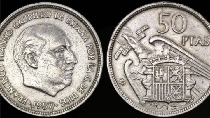 Entregan más de 15,000 euros por esta moneda de 50 pesetas