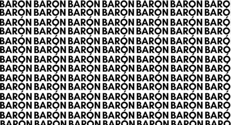 Solo alguien muy brillante puede encontrar la palabra 'VARÓN' en menos de 5 segundos