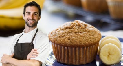 Muffins de banano, aprende a hacer esta sencilla receta en la 'air fryer' en solo 4 pasos