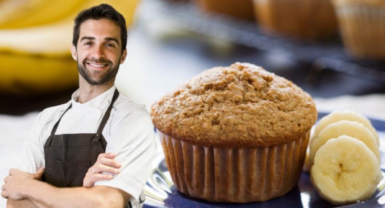 Muffins de banano, aprende a hacer esta sencilla receta en la 'air fryer' en solo 4 pasos