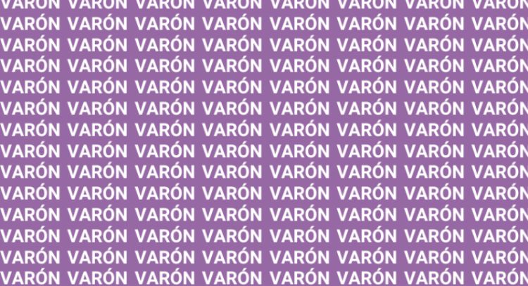 Sólo la mente de un genio puede encontrar la palabra 'Barón' en menos de 10 segundos