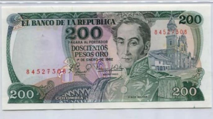 Entregan hasta $110,000 por este billete colombiano de 200 pesos