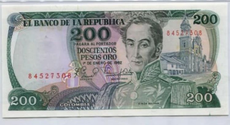 Entregan hasta $110,000 por este billete colombiano de 200 pesos