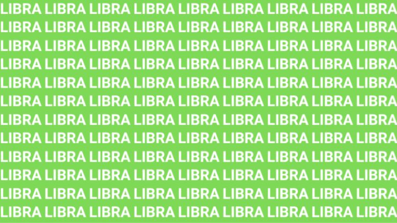 Solo una persona con vista de halcón puede encontrar la palabra 'LIBRE' en solo 10 segundos