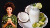 Foto ilustrativa de la nota titulada Aprende a preparar una deliciosa limonada de coco con solo 5 ingredientes