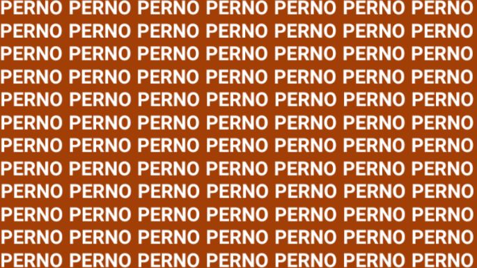 Sólo la mente de un genio puede encontrar la palabra 'Perro' en menos de 10 segundos