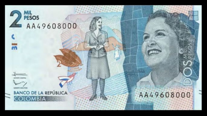 Entregan hasta $20,000 pesos al afortunado propietario de este billete de 2 mil pesos colombianos