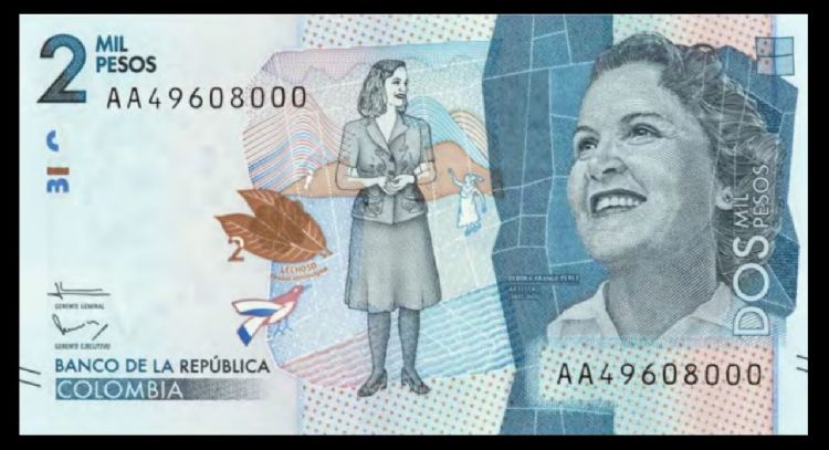 Entregan hasta $20,000 pesos al afortunado propietario de este billete de 2 mil pesos colombianos