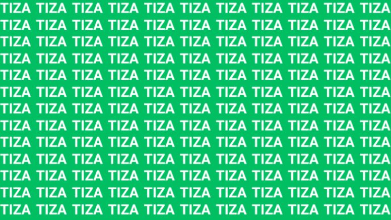 Sólo un auténtico genio puede encontrar la palabra 'Liza' en menos de 5 segundos