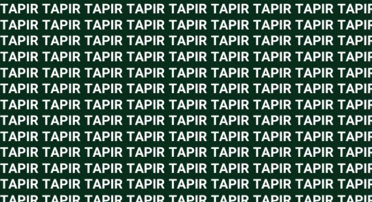 Solo una vista entrenada puede encontrar la palabra 'Tapiz' en menos de 10 segundos