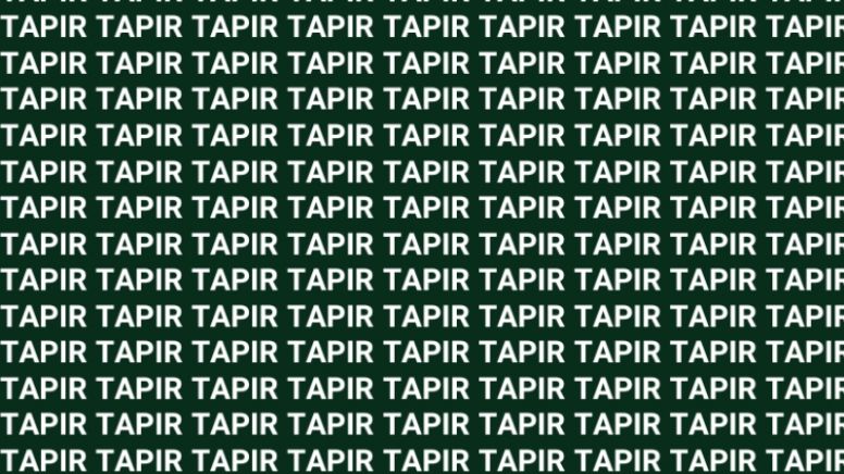 Solo una vista entrenada puede encontrar la palabra 'Tapiz' en menos de 10 segundos