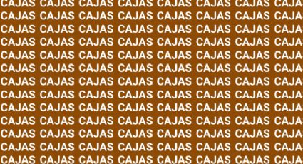 Sólo una mente muy inteligente puede encontrar la palabra 'Calas' en menos de 10 segundos