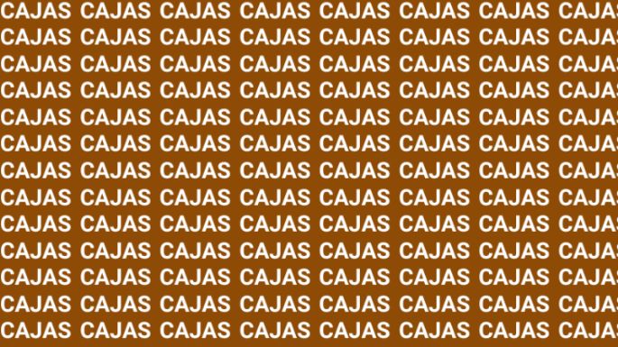 Sólo una mente muy inteligente puede encontrar la palabra 'Calas' en menos de 10 segundos