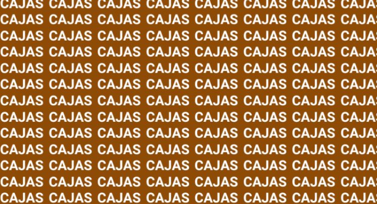 Sólo una mente muy inteligente puede encontrar la palabra 'Calas' en menos de 10 segundos