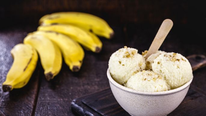 Helado de banano, aprende a hacer esta deliciosa receta con solo 4 ingredientes