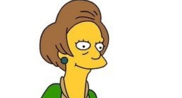 Toma asiento antes de ver cómo luciría Edna de 'Los Simpson' si fuera humana, según la Inteligencia