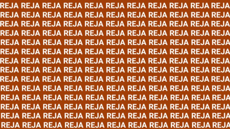 Sólo una persona muy ágil puede encontrar la palabra 'Reza' en menos de 10 segundos