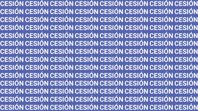 Sólo la mente de alguien muy listo puede encontrar la palabra 'Sesión' en menos de 10 segundos
