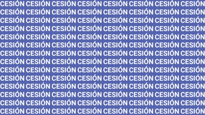 Sólo la mente de alguien muy listo puede encontrar la palabra 'Sesión' en menos de 10 segundos
