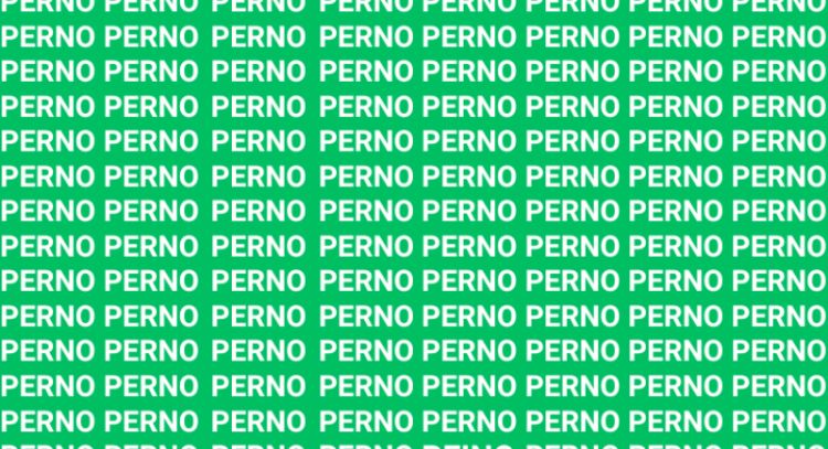 Sólo la mente de un maestro puede encontrar la palabra 'PEINO' en menos de 10 segundos