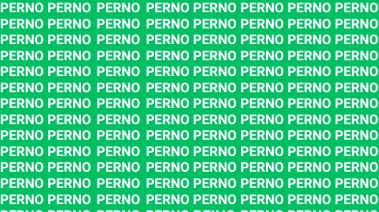 Sólo la mente de un maestro puede encontrar la palabra 'PEINO' en menos de 10 segundos