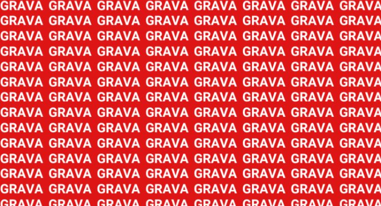 Solo una mente muy ágil puede encontrar la palabra 'Graba' en menos de 10 segundos