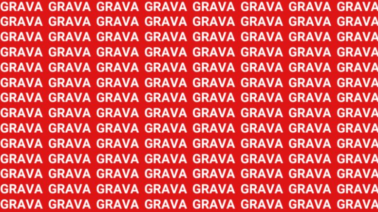 Solo una mente muy ágil puede encontrar la palabra 'Graba' en menos de 10 segundos