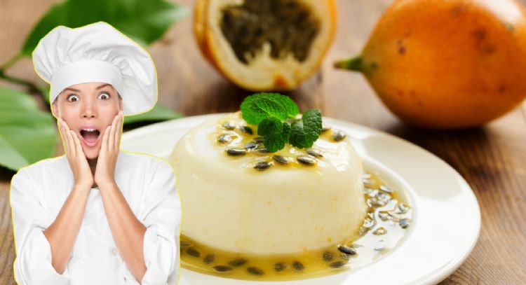 'Panna cotta' de maracuyá, aprende a hacer este delicioso postre con solo 6 ingredientes