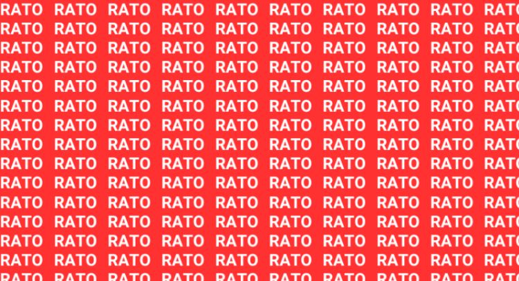 Sólo una mente muy inteligente puede encontrar la palabra 'MATO' en menos de 10 segundos