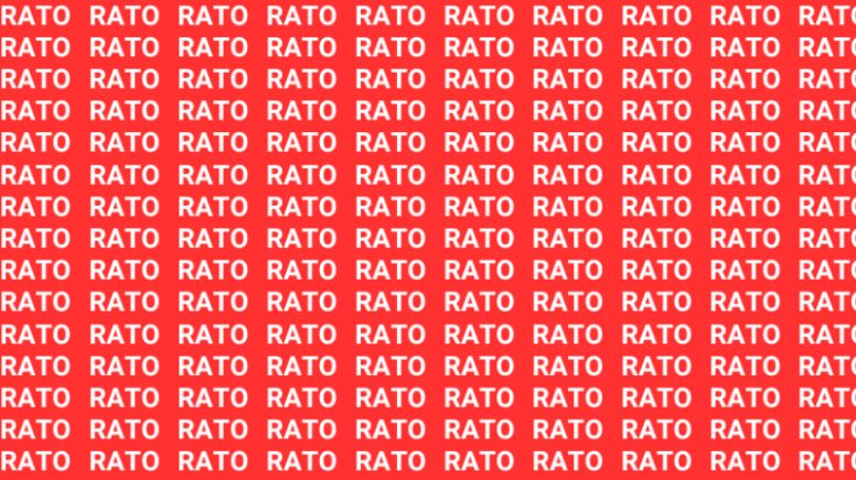 Sólo una mente muy inteligente puede encontrar la palabra 'MATO' en menos de 10 segundos
