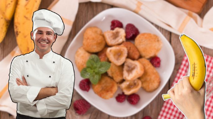 Buñuelos de plátano maduro, aprende a hacer esta deliciosa receta con solo 5 ingredientes