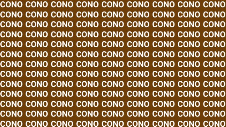 Sólo una persona con vista de halcón puede encontrar la palabra 'COCO' en menos de 10 segundos