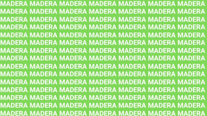 Sólo una vista de halcón puede encontrar la palabra 'MANERA' en menos de 10 segundos