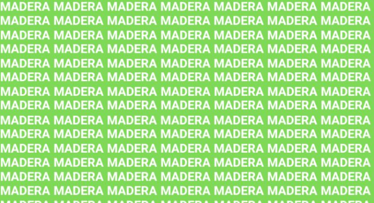 Sólo una vista de halcón puede encontrar la palabra 'MANERA' en menos de 10 segundos