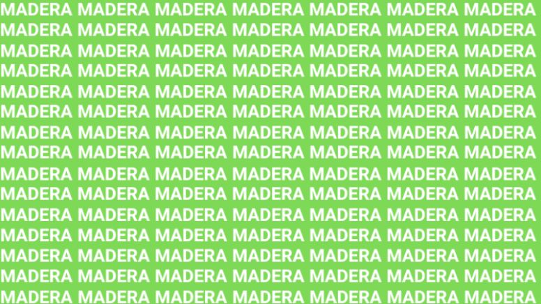 Sólo una vista de halcón puede encontrar la palabra 'MANERA' en menos de 10 segundos
