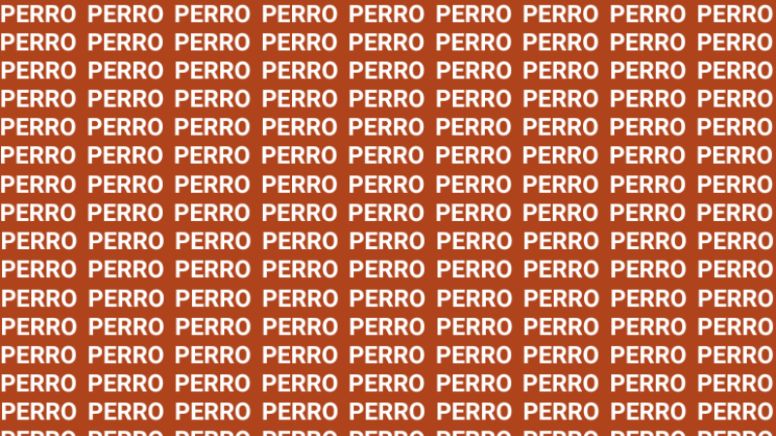 Sólo una vista de águila puede encontrar la palabra 'CERRO' en menos de 10 segundos