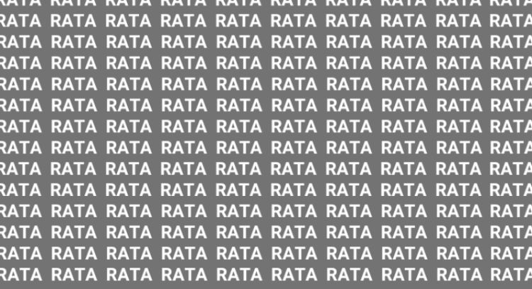 Sólo una mente muy brillante puede encontrar la palabra 'BATA' en menos de 10 segundos