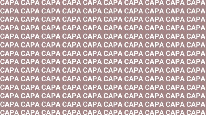Sólo una vista de halcón puede encontrar la palabra 'CASA' en menos de 10 segundos