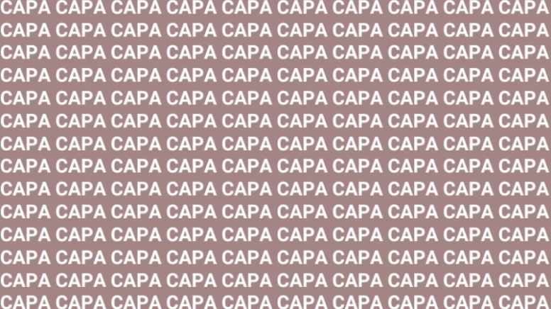 Sólo una vista de halcón puede encontrar la palabra 'CASA' en menos de 10 segundos