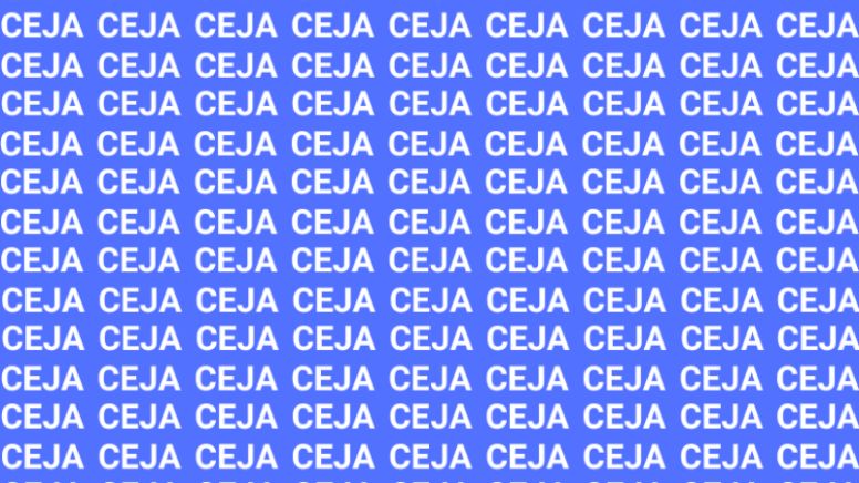 Sólo una persona muy ágil puede encontrar la palabra 'Cera' en menos de 10 segundos