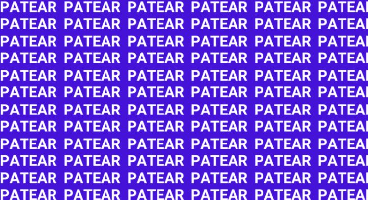 Solo una vista de halcón puede encontrar la palabra "Pasear" en menos de 10 segundos