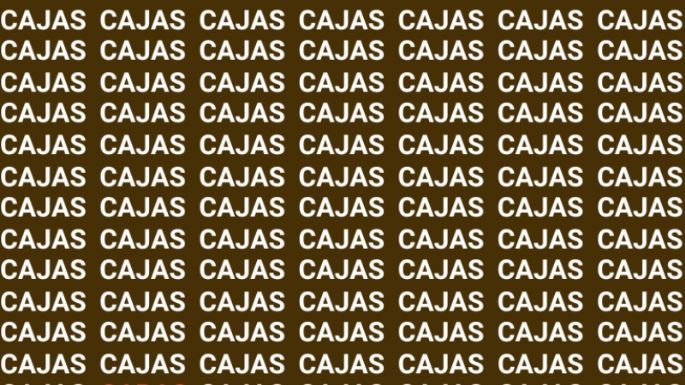 Sólo una mente muy inteligente puede encontrar la palabra 'Capas' en menos de 10 segundos