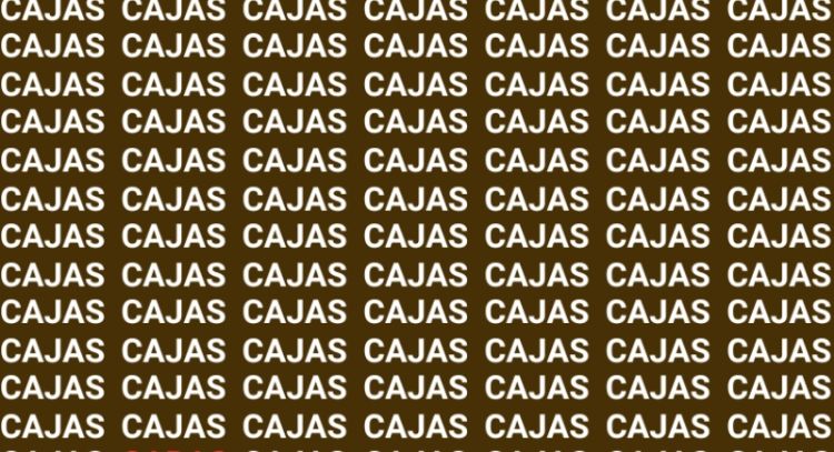 Sólo una mente muy inteligente puede encontrar la palabra 'Capas' en menos de 10 segundos