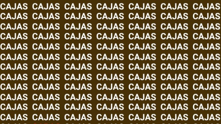 Sólo una mente muy inteligente puede encontrar la palabra 'Capas' en menos de 10 segundos