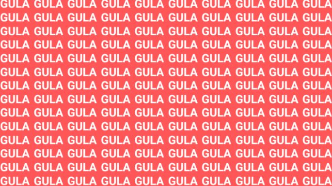 Solo una vista entrenada puede encontrar la palabra 'Gula' en menos de 10 segundos