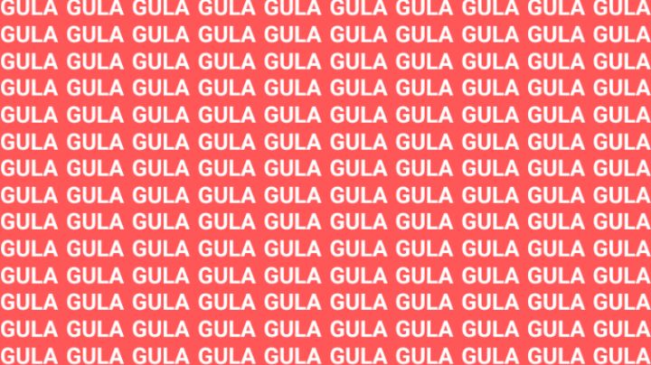 Solo una vista entrenada puede encontrar la palabra 'Gula' en menos de 10 segundos