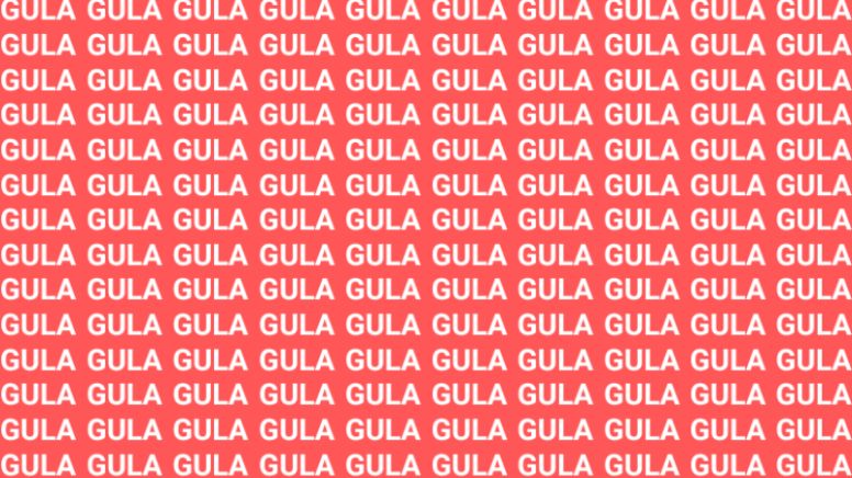 Solo una vista entrenada puede encontrar la palabra 'Gula' en menos de 10 segundos