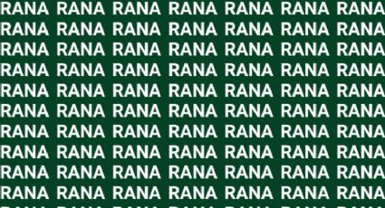 Solo una persona astuta puede encontrar la palabra 'Rama' en menos de 10 segundos