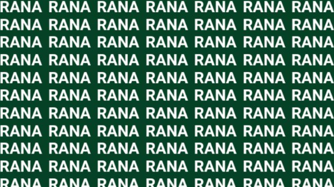 Solo una persona astuta puede encontrar la palabra 'Rama' en menos de 10 segundos